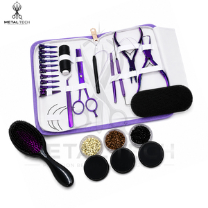 Kit de Herramientas Profesional para Extensiones de Cabello, Antideslizante y Duradero, con Micro Anillos, Aguja de Bucle, Pinzas de Remoción, Clips, Cepillo y Estuche de Almacenamiento - Product Image 2