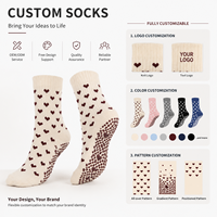 Chaussettes de Pilates pour femmes, antidérapantes, semelle souple, respirantes, extensibles, pour Reformer, Yoga, Barre, entraînement à domicile, motif personnalisé, vente en gros