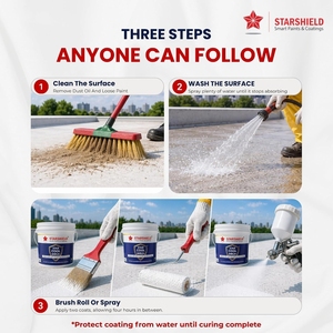 Roof Cooling Waterproof Paint for Concrete Roofs and Terraces with Solar Heat Reduction - Product Image 6