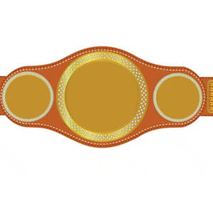 GLOWING NEON INDUSTRY Sporty High Waist WWE for <b>Belt</b> <b>Red</b> Leather with Silver Plate Buckle and Greek Design - Product Image 3