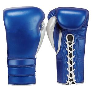 Gants de boxe en cuir véritable fabriqués en usine, à lacets, avec rembourrage épais, pour entraînement de combat MMA et boxe - Product Image 2