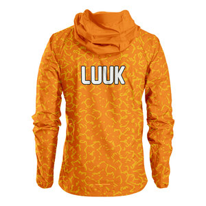 Veste coupe-vent à capuche personnalisée OEM, sublimée, coupe-vent, imperméable, pour la course à pied, l'entraînement, les sports de plein air - Product Image 5