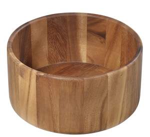 Tazón de Servir de Madera de Acacia Hecho a Mano con Diseño de Lujo para Decoración de Mesa de Cocina, Uso en Cocina y Comedor, de la India - Product Image 1