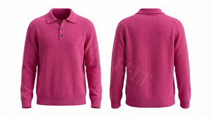 Chemise personnalisée à manches courtes en tricot avec fermeture boutonnée, design classique, style confortable, anti-plis - Product Image 5