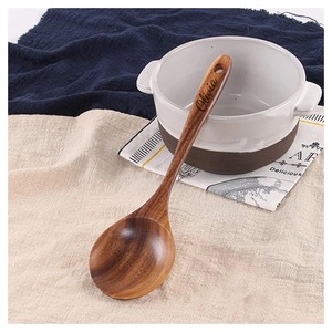 Wooden Natural 6-Piece Gold Plated <b>Mirror</b> Polish Eco-Friendly Dishwasher Safe Spoon Set High Quality - Product Image 3
