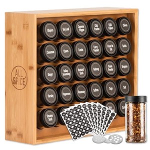 Bamboo Spice Rack Organizer 30 <b>Jars</b> Wholesale - Handcrafted <b>Kitchen</b> <b>Storage</b> - Product Image 1
