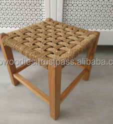Beautiful Design <b>Industrial</b> Durable Woven Bamboo Wicker Garden <b>Table</b> Outdoor Stool Garden Balcony Bone Inlay <b>Console</b> - Product Image 5