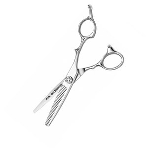 Ciseaux pour cheveux clairsemés en acier inoxydable, ciseaux professionnels avec vis de tension réglable, poignée ergonomique décalée, ultra-affûtés - Product Image 6
