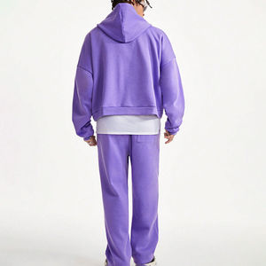 Nouvelle Collection 2026 : Ensemble Jogging Hiver Unisexe Personnalisable de Haute Qualité avec Logo Brodé et Strass, Taille Plus, Couleur Unie - Product Image 5
