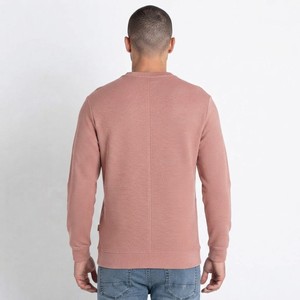 Sudadera de cuello redondo para hombre, color azul marino, corte clásico, tejido de felpa suave, manga larga, informal, para el día a día, invierno - Product Image 6