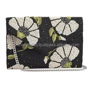 Bolso de Mano con Cuentas Hecho a Mano para Mujer, Estilo Nuevo, para Fiestas, Compras, Bolso de Hombro Elegante Estilo Boho, Bolsos y Estuches de Cosméticos - Product Image 2