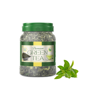Produits de qualité export, thé vert premium, thé aromatisé sain en pot en plastique, emballage de thé personnalisé - Product Image 1