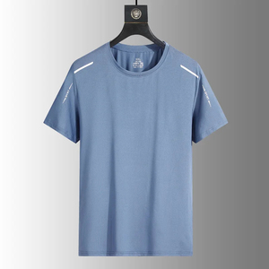 เสื้อยืดลำลองผู้ชาย ย้อมเส้นด้าย แห้งเร็ว ระบายอากาศดี กันยับ เป็นมิตรกับสิ่งแวดล้อม เหมาะสำหรับวิ่ง เดินป่า ตกปลา กีฬากลางแจ้ง เนื้อผ้านุ่ม - Product Image 6