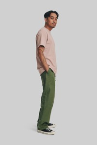 เสื้อยืดโอเวอร์ไซส์ผ้าคอตตอนหนา 320 GSM สตรีทแวร์ แบรนด์ส่วนตัว แบบเรียบ - Product Image 5