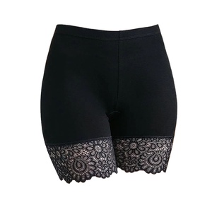 Shorts de sécurité en modal taille haute pour femmes, respirants, en dentelle, extensibles, culottes légères, prévention des fuites - Product Image 6