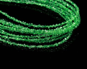 Cuentas de diamante Herkimer verde AAA de 2-3 mm, pequeñas, crudas, sin cortar, para la fabricación de joyas, venta al por mayor. - Product Image 2