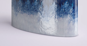 Jarrón de Cerámica Decorativo con Degradado Azul y Blanco, Elegante Florero para Mesa, Maceta para Espacios Interiores - Product Image 4