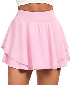 Falda de tenis de algodón, faldas de golf con bolsillos, pantalones cortos de control de abdomen, faldas plisadas para mujer, atléticas, elegantes, informales, servicio OEM - Product Image 3