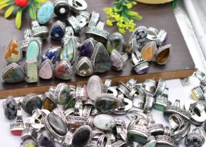 Bagues en pierres précieuses naturelles, bijoux faits à la main plaqués argent, bijoux en gros, bijoux pour cadeau, bijoux plaqués argent 925 - Product Image 4