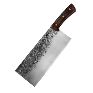 Couteau de boucher professionnel moderne LEGACY BLADES en acier Damas fait main, manche en bois, ambidextre, lame rasoir - Product Image 1