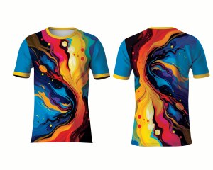 เสื้อยืดโพลีเอสเตอร์ถักน้ำหนัก 180 กรัม ระบายอากาศได้ดี พิมพ์ลายกราฟิกตามสั่งด้านหน้า สไตล์ลำลอง - Product Image 1