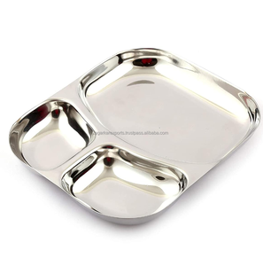 Plato de Almuerzo para Niños para la Comedor Escolar |   Acero Inoxidable Reutilizable |   Suministro al por Mayor |   Fábrica de China - Product Image 3