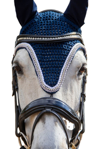 Bonnet anti-bruit en polyester et coton de qualité supérieure pour l'équitation, masque anti-mouches tendance pour chevaux - Product Image 6