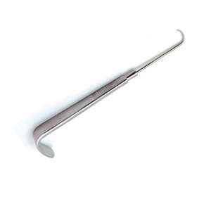 METAL MED CORPORATION Écarteur trachéal à crochet ORL 5,4-6 pouces, à pointe angulaire, à dents plates, à poignée rainurée, en acier inoxydable - Product Image 6