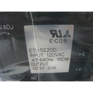 Fuente de alimentación Matsuhita ETU-5E200 de 5 voltios y 20 amperios - Equipo y piezas de semiconductores de confianza de marca global - Product Image 3