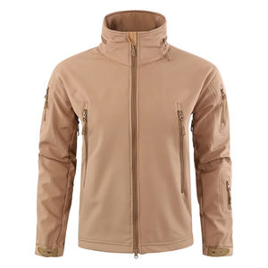 Chaqueta Softshell Personalizada de Alta Calidad para Exteriores, Impermeable, Cortavientos, con Capucha, Estilo Urbano, Hecha de Poliéster y Nailon Duraderos para Caza - Product Image 1