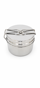 Dheer International Stainless Steel Food Grade 202 Unique Design Camping Tiffin Grey Color Wholesale - Product Image 2