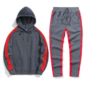 Conjunto Deportivo Moderno y Elegante de Sudadera con Capucha y Pantalones Deportivos en Dos Tonos, Material Transpirable para Mayor Comodidad - Product Image 5
