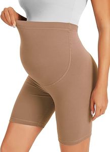 Shorts de yoga et de fitness de qualité supérieure en nylon sans couture, coupe ajustée, compressifs, extensibles, respirants, pour la maternité - Product Image 4