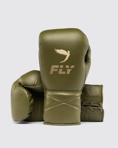 Gants de boxe professionnels en cuir véritable, couleur olive, personnalisés, neufs, pour entraînement de boxe et salle de sport - Product Image 1