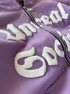 Custom Bubble Print Logo Hoodies Wholesale Multiple Colors Available Street Punk Web Unisex Hooded Sweatshirts - Product Image 3