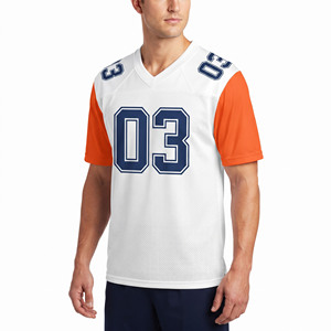 Maillot de football américain de haute qualité pour hommes, 100% polyester, col en V - Product Image 6