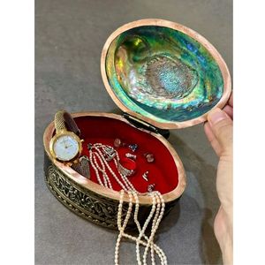 Premium <b>Abalone</b> <b>Shell</b> Jewelry Case with Polished Surface for Ring Necklace Storage Decorative Gift Vietnam - Product Image 3
