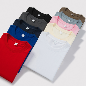 เสื้อยืดโอเวอร์ไซส์ผู้ชาย ผ้าฝ้าย 100% 260 GSM สีพื้น แขนสั้น คอกลม เสื้อเจอร์ซีย์ถักแบบเรียบง่าย สำหรับขายออนไลน์ - Product Image 6