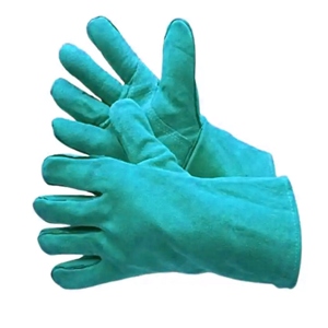 ถุงมือป้องกันการสั่นสะเทือนสะท้อนแสงประสิทธิภาพสูง หนังวัวแท้แบบแยกชั้น สำหรับงานก่อสร้างและอุตสาหกรรม ป้องกันมือ - Product Image 2