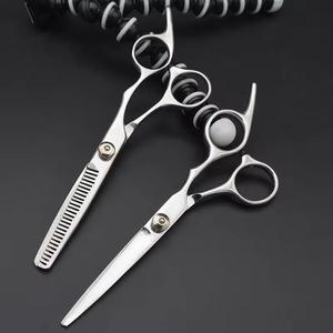 Ciseaux professionnels pour laisser des mèches de cheveux, acier inoxydable, lame tranchante, 28 dents, pour droitiers, manche long, légers, réutilisables, usage en salon - Product Image 1