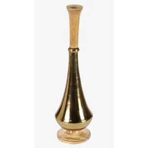 Handmade Eco-Friendly Coastal <b>Iron</b> Tabletop Vase 23 Inch Diameter <b>7</b> Inch Modern Decorative Flower Vase - Product Image 2