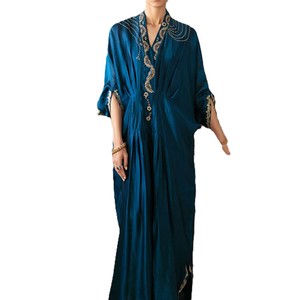Vestido Kaftan Maxi Largo, Tejido Transpirable, Antiestático, Ropa Modesta, Proveedor Mayorista, Producción Personalizada - Product Image 2