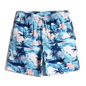 กางเกงขาสั้นของผู้ชายกางเกงขาสั้นแบบแห้งเร็วคุณภาพพรีเมี่ยมพร้อมเอวยางยืดดีไซน์สีทึบใหม่ - Product Image 3