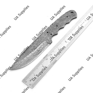 Lame en acier Damas personnalisable pour la fabrication de couteaux de camping, couteaux utilitaires, couteaux EDC Raindrop, couteaux de dépecage, couteaux Drop Point, OEM/ODM - Product Image 5