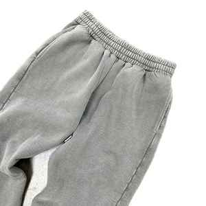 Survêtement unisexe gris en coton à capuche, coupe ample, couleur unie, décontracté, avec poches latérales, taille élastique, style automne - Product Image 6