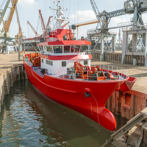 Barco de Pesca Comercial de Atún UBI 3015 de Acero, Yate Deportivo, Motor Diésel Intraborda de 1200HP, 30m, 15 Pasajeros, Toldo Bimini 30-35, Guardabarros - Product Image 2