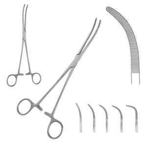 Rumel 24cm incurvé Fig 3 pince chirurgicale en acier inoxydable Ligature Instrument de dissection fabriqué au Pakistan - Product Image 1