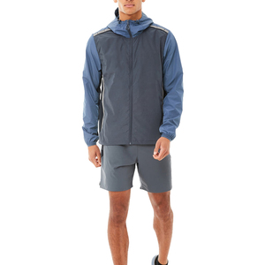 Wholesale Bulk Custom Men Breathable Nylon Zip-Up Windbreaker <b>Jacket</b> and <b>Shorts</b> Two-Piece Set Pakistan Made OEM Service - Product Image 1