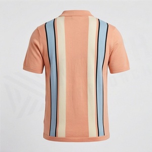เสื้อโปโลผู้ชายลำลองสำหรับฤดูร้อน คุณภาพสูง เนื้อผ้าไหมน้ำแข็ง ระบายอากาศได้ดี รับสกรีนโลโก้ แขนสั้น สีตามสั่ง - Product Image 2
