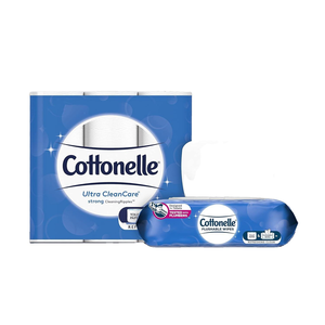 Cottonelle 12456PK Ultra Soft Bath Tissue, 1-Ply, 165 <b>Sheets</b>/Roll, 12/Pack - Product Image 3